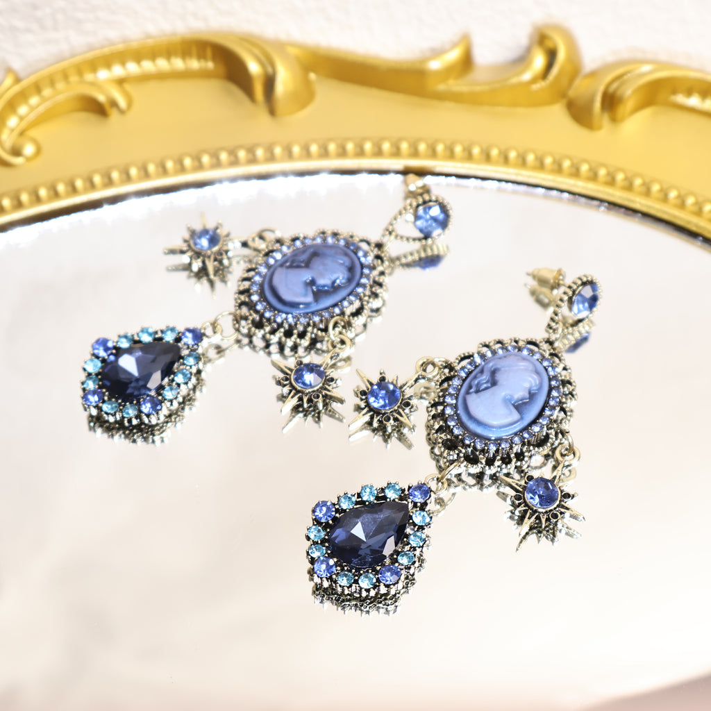 Vintage Portrait Hoop Earrings