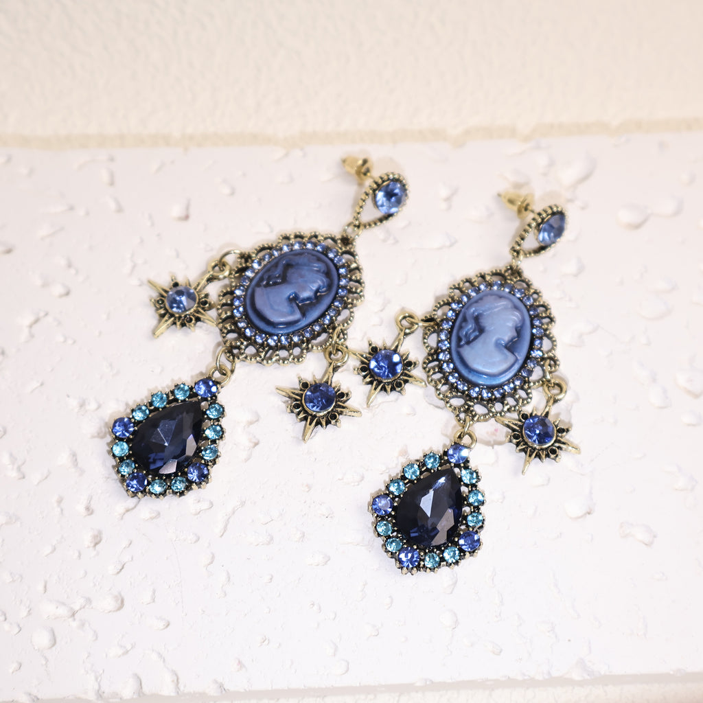 Vintage Portrait Hoop Earrings