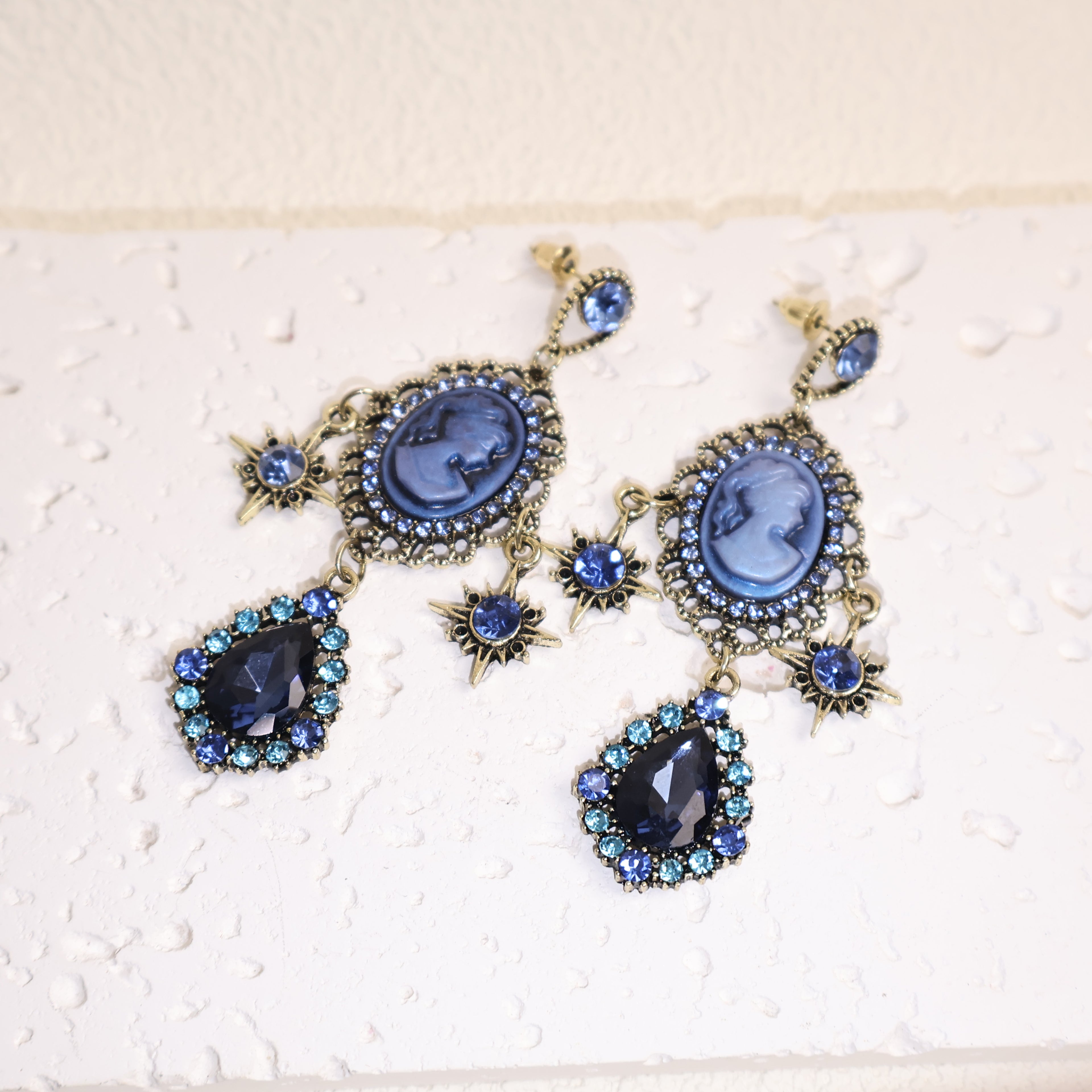 Vintage Portrait Hoop Earrings