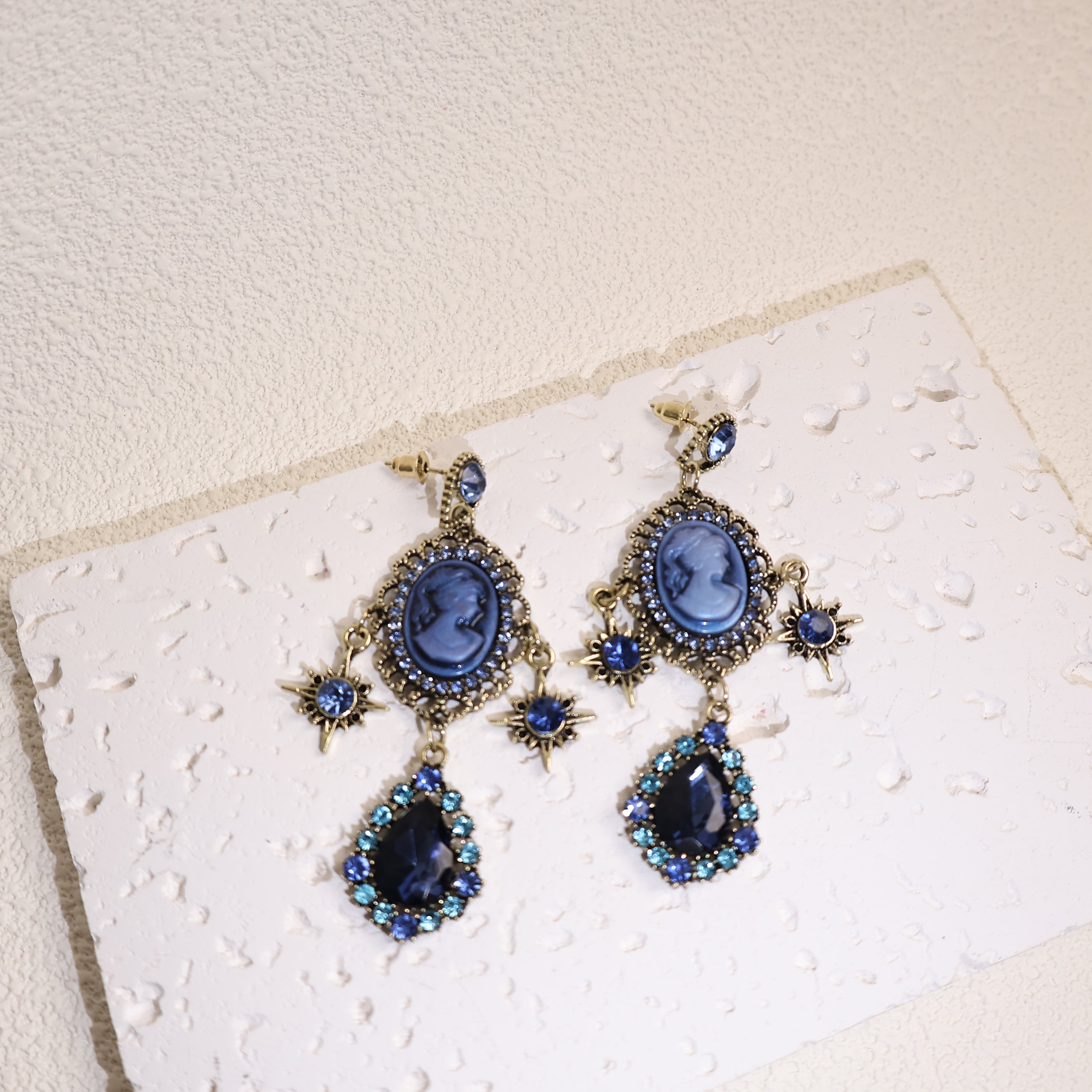 Vintage Portrait Hoop Earrings