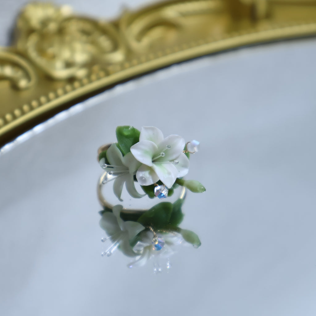 Forest Lily Soft Pottery Ring