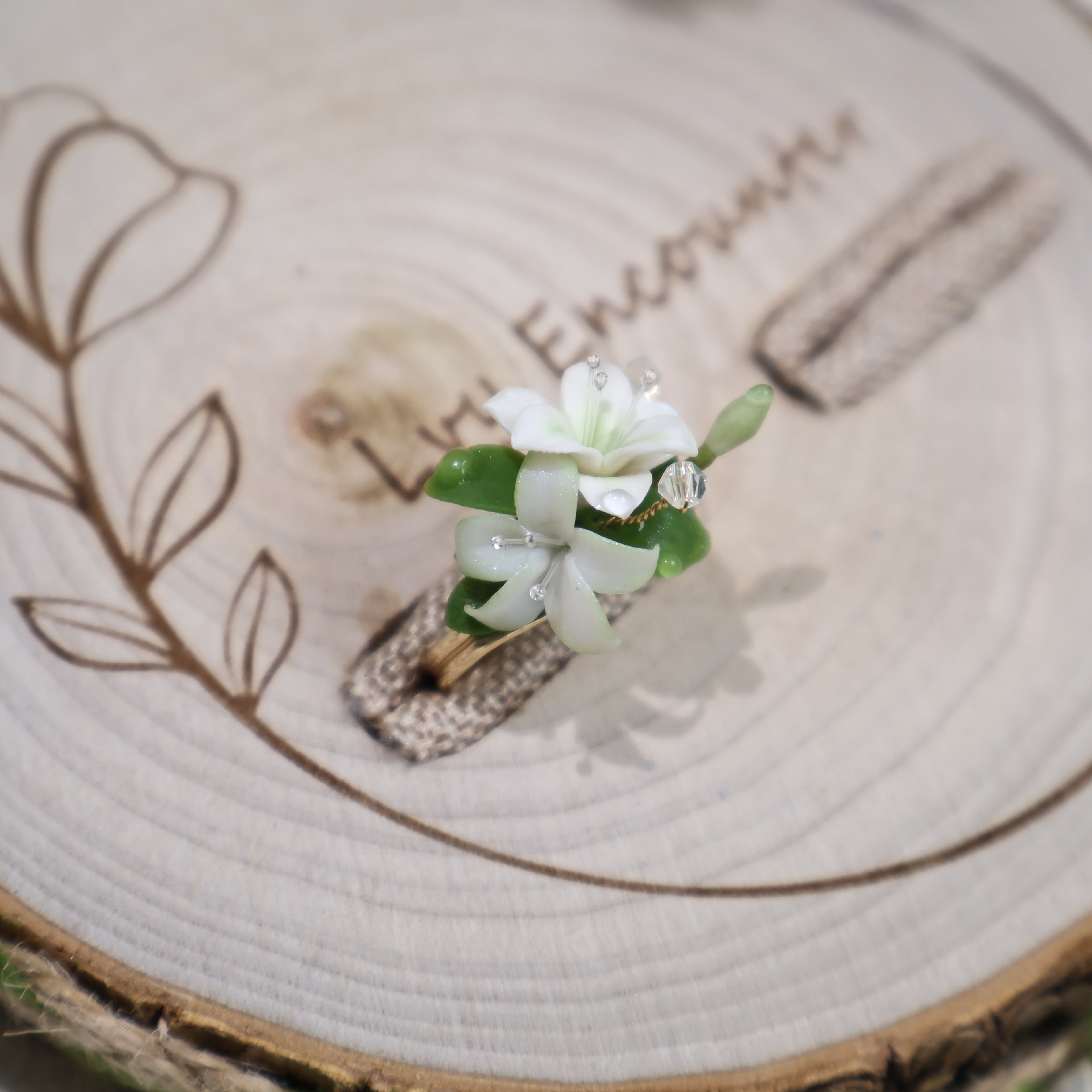 Forest Lily Soft Pottery Ring