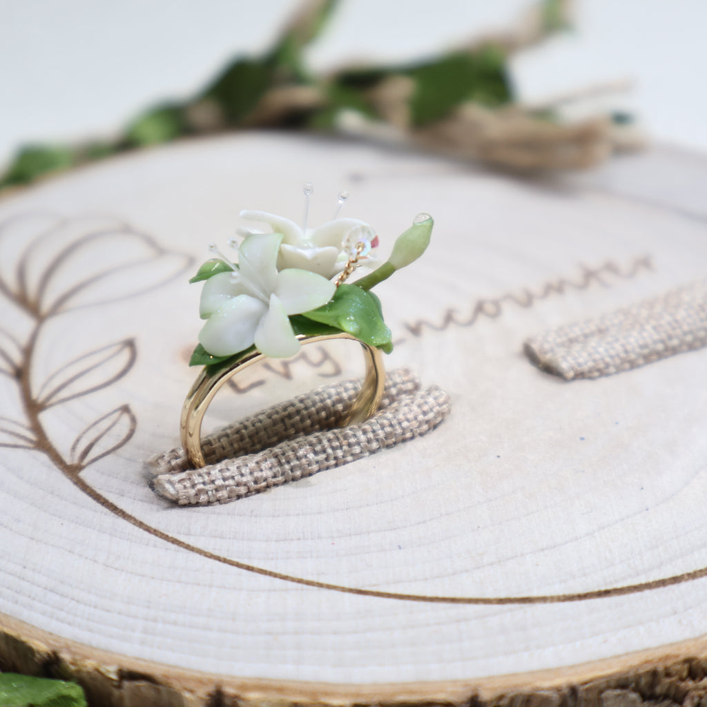 Forest Lily Soft Pottery Ring