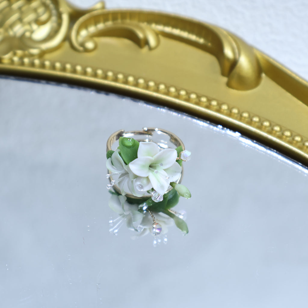 Forest Lily Soft Pottery Ring