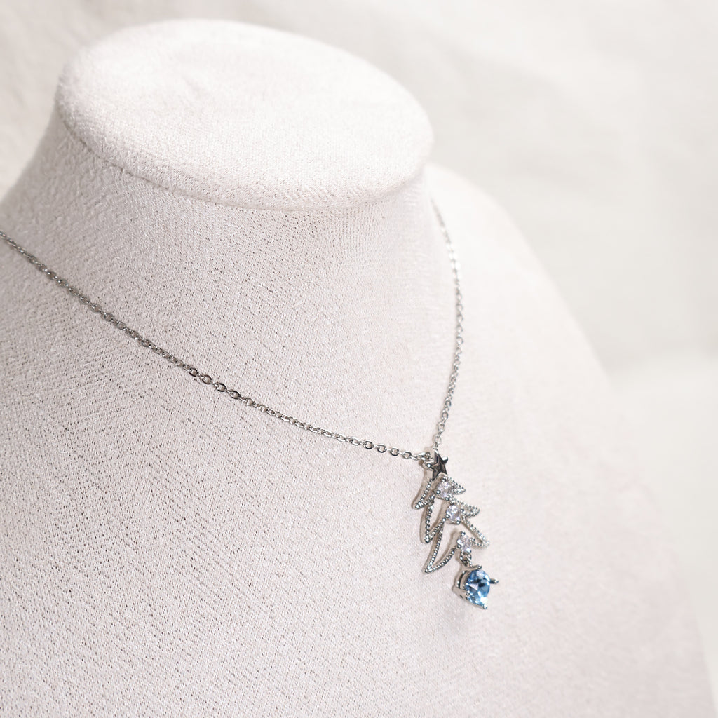 Christmas Tree Moissanite Necklace
