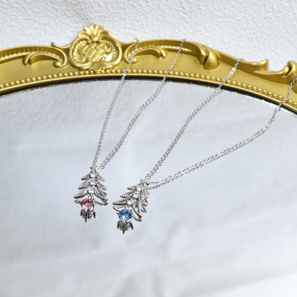 Christmas Tree Moissanite Necklace