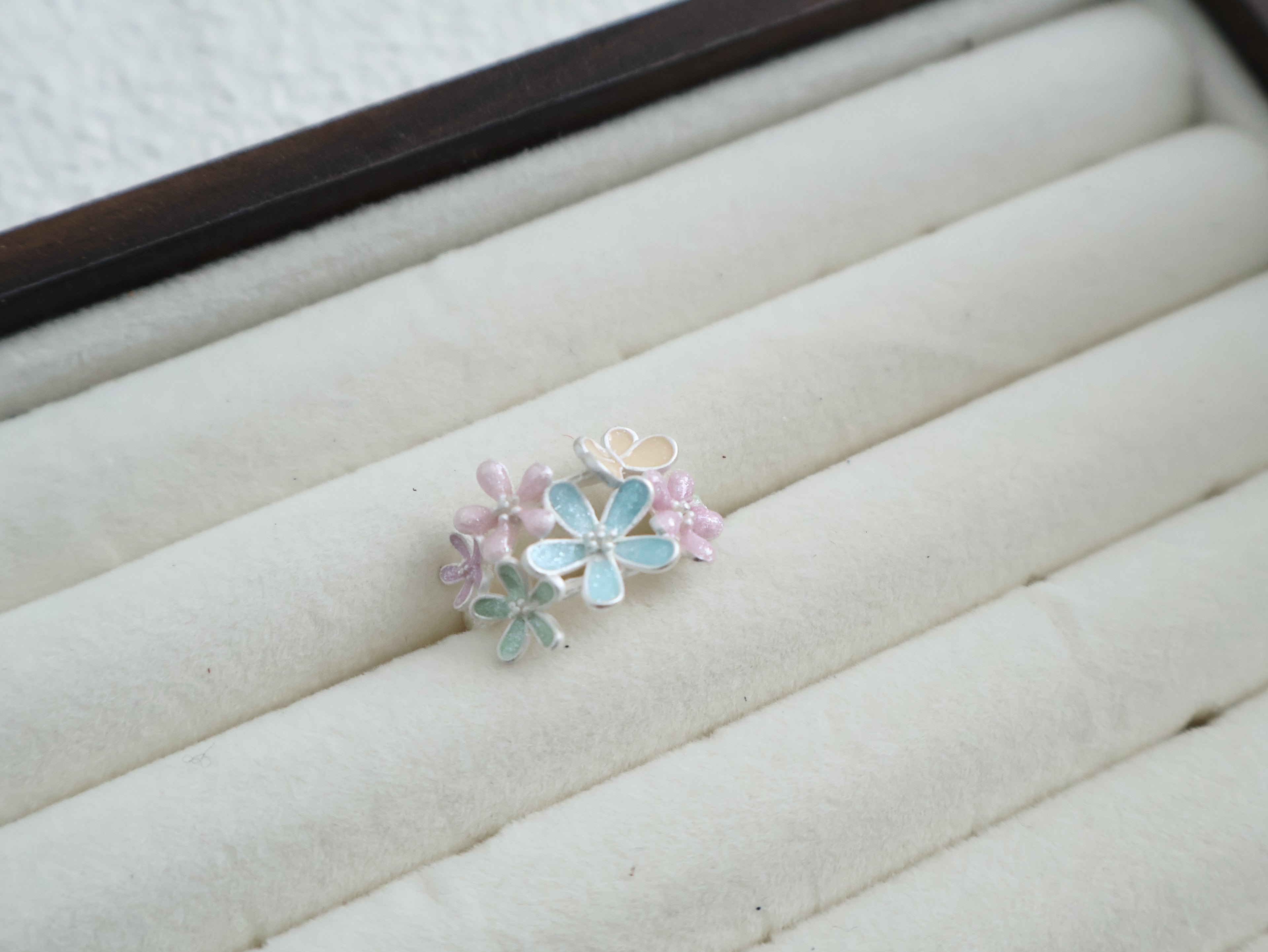 Dopamine Painted Flower Ring