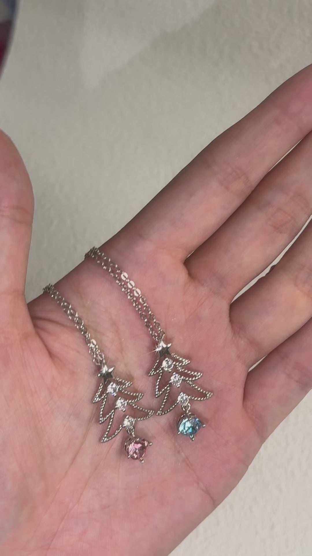 Christmas Tree Moissanite Necklace